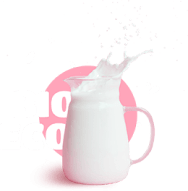 milk in decanter